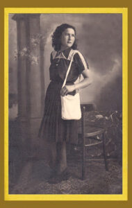 Lucera - Cardone Giuseppina in Pellegrino, nata il 7-2-1920, nel 1940 - Foto fornita dalla figlia Anna Pellegrino