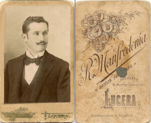 Lucera - Di Pierro Vincenzo (1872-1939) in una foto di R. Manfredonia (primi 900)