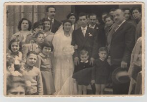 Lucera - Carapelle Nicola (di Giuseppe ed Olga De Maria) e Di Munno Carmela 29-04-1954 - Foto di Francesco Antonio Romice