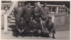 Lucera - Forte Antonio (il 1° a destra in piedi) - Concertino Villa Comunale nel 1955 - Foto di Antonio Iliceto