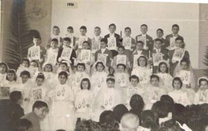 Lucera - Ritucci Luigi la mia Prima Comunione presso le suore scuola di S. Anna nel 1956 - Foto di Luigi Ritucci