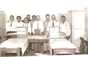 Lucera - Dell'Osso Bruno con Giuseppe Ferro, Elezioni 1962-63 - Foto di Antonio Iliceto