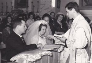 Lucera - d'Atri Camillo e Antonietta Lamonaca -Matrimoni l'11-4-1966
