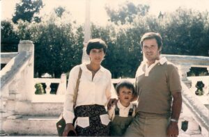 Lucera - Tammaro Filippo, Davide e Anna Maria, anni 80 - Foto di Filippo Tammaro