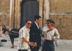 Lucera - Piazza Duomo, location delle riprese del film "Le vie del Signore sono finite", con Massimo Troisi nel 1987