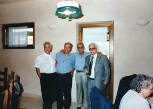 Lucera - Da sx Di Gioia Mario, Alfredo, Arcangelo e Giuseppe (Tetille), anno 2000