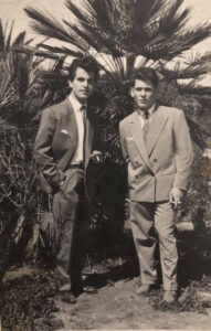 Lucera - Rongioletti Antonio con suo cugino Alessandro Colasanto, anni 60 - Foto di Alessandra Rongioletti