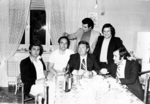 Lucera -Toriello Roberto, al centro, Da dx Tortorella, Caprio, Petti, Sacco e Minelli, anni 70 - Foto di Roberto Toriello