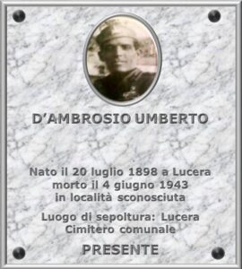 D'Ambrosio Umberto