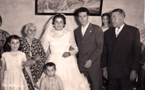 Lucera - Ritucci Mario (Maria Pitta e Cardone Francesco Paolo nonni di Anna Pellegrino), matrimonio nel 1957 - Foto fornita da Anna Pellegrino