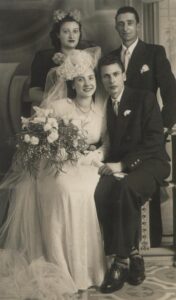 Lucera - Castallaneta Giacomo e Strazioso Antonietta nel 1948 - Testimoni coniugi Piacente
