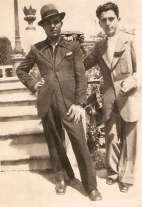 Lucera - Olivieri Michele (col cappello) - Concertino Villa Comunale il 14-6- 1940