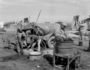 Lucera - Aeroporto angloamericano del Salsola, lavanderia da campo 1945