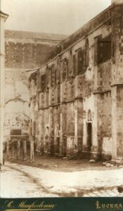 Lucera - Basilica Cattedrale 1890, durante i restauri