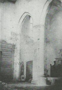 Lucera - Basilica Cattedrale 1892, durante i restauri