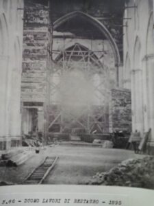 Lucera - Basilica Cattedrale durante i restauri 1895 - Foto di Emilia Tolve
