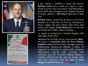 Lucera - Goldfein David L., Generale U.S.A.