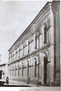 Lucera - Chiesa di San Leonardo e Istituto Pellegrino anni 30