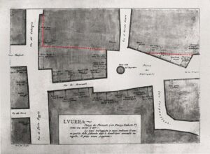 Lucera - Piazza dei Mercanti 1931 - Disegno di Giseppe AR