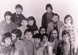 Lucera - Scuola media A. Manzoni 1973-74 - Prof. Gaetano Pietro Paolo vicepreside alla succursale della G.I.L. (FORT APACHE)