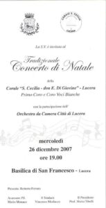 Lucera - Corale "S. Cecilia" don Eduardo Di Giovine 2007