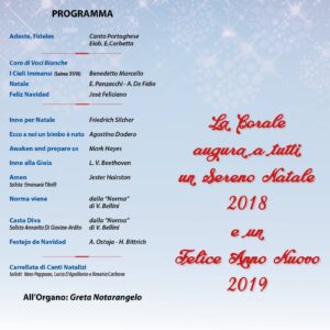 Lucera - Corale "S. Cecilia" don Eduardo Di Giovine 2018