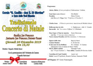 Lucera - Corale "S. Cecilia" don Eduardo Di Giovine 2019 - Chiesa di San Francesco