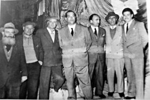 Lucera - 1953, Vincenzo Ippolito 3° a sx con i compagni Sig. Dell'osso, Ferrone, Fantasia, Aquilano - Foto di Vincenzo Ippolito
