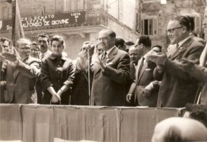 Lucera - Elezioni politiche per il Senato della Repubblica 1958 - Con Apollo Alberto, Figlia del Senatore, Sen. De Giovine e Avv. Mario Follieri