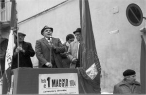 Lucera - 1° maggio 1984 - Pasquale Ventrella e Filippo Mantuano - Foto di Costantino Postiglione