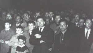 Lucera - comizio di Petro Nenni anni 60 in piazza Duomo, con Giuseppe Trincucci - Foto di Massimiliano Monaco