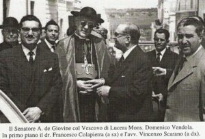 Lucera - 1959 - Foto ricavata dal libro Alfonso de Giovine - L'uomo e il parlamentare di Dionisio Morlacco - Foto fornita da Antonio Iliceto