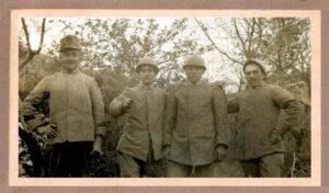 Lucera - Alcuni militari lucerini della prima guerra mondiale (Bellucci Carmine, 1 a sx, ed altri non identificati, tra cui un Iliceto)