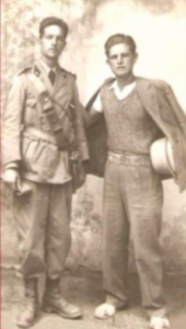 Lucera - Sasso Giuseppe con il fratello - Seconda guerra mondiale