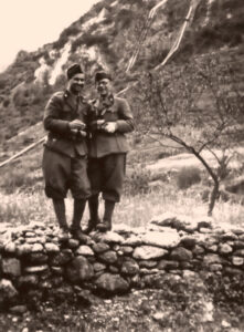 Lucera - Testa Mario Mosè Francesco (a dx) - Richiamato alle armi nel 1940 - Fronte greco albanese - Foto di Armando Testa