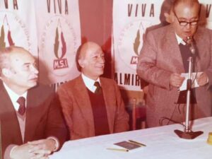 Lucera - Visita dell' on. Giorgio Almirante 1972 - Segretario Provinciale Salvatore Gaeta - Foto di Emilio Gaeta