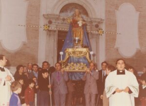 Lucera - Chiesa di San Giovanni Battista - Anni 70 - Processione Madonna della Misericordia - Foto di Raffaele Arcangelo Corcione