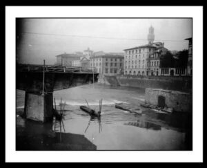 Cavalli Emanuele - Ricostruzione del Ponte alle Grazie - (Firenze, 1950-1955