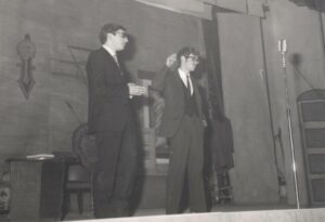 Lucera - Teatro S. Giuseppe - Gruppo Teatrale ITC VITT. EMAN. II - Lino Montanaro, Aldo Dell'Osso - Direttore Artistico Don Eduardo Di Giovine 1969 - Foto di Lino Montanaro