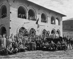 Lucera - Opera San Giuseppe - Festa di San Giuseppe - L'erigenda Opera Nuova lato teatro 19 marzo 1952