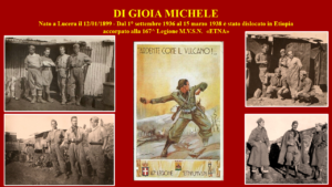 Lucera - Di Gioia Michele - Guerra in Etiopia