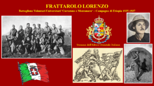 Lucera - Frattarolo Lorenzo - Guerra in Etiopia